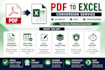 convert PDF to editable excel spreadsheet