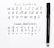 write handwritten letters, notes, cards in cursive