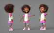 3d cartoon character design stylized game characters, animation ready character