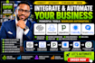 integrate squarespace manychat pipedrive calendly simpletexting automation
