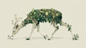 draw an animal and botanical illustration