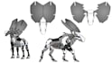 2d character concept art sheet and turnaround for games