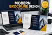 design a professional trifold or bifold brochure in canva
