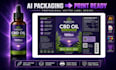 do ai generated packaging design into print ready vector files,label and dieline