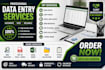 do accurate data entry, copy paste and web research
