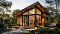 design 3d tiny house, small house, adu, cabin, prefab modular home