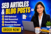 write SEO blog articles and website content that ranks