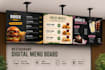 do restaurant digital menu board or tv menu