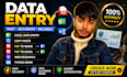 do accurate data entry ,copy paste,excel,PDF to word