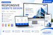 create a responsive HTML CSS javascript website