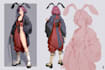 create retro style anime style character illustrations