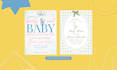 create beautiful baby and party canva invitation