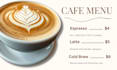 design modern canva poster menu and flyer design
