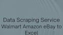 scrape walmart, amazon, ebay  data to excel CSV