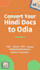 do fast and accurate hindi to odia translation
