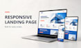 build a responsive landing page or single page website
