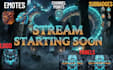 provide a complete static dragon stream overlay bundle and twitch logo