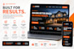 design a wordpress contractor website for hvac, roofing and plumbing