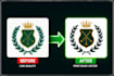 manually redraw blurry logo to vector