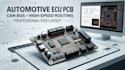 design automotive ecu pcb, can bus, high speed routing and pcb layout