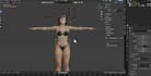 3d optimized avatar for animaze,vrchat,browser,talkinghead,glb three js,arkit52