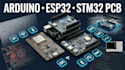 design arduino shield, esp32, stm32 custom pcb and embedded systems