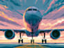 create stunning airplane illustrations in my unique style