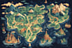 design unique vector map illustration or street map