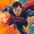 illustrate a superhero comic cover art