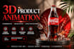 create cinematic 3d product animation and advertisement