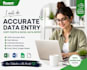 do accurate data entry, copy paste, excel data entry
