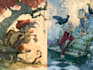 make a disney children cartoon illustration