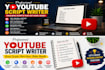 write viral youtube scripts
