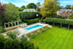 design your outdoor space with garden, patio, and pool rendering
