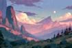 do detailed fantasy landscapes and environments
