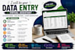 do data entry excel PDF conversion webresearch