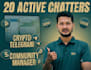 be your telegram community manager or admin with 30 chatter