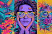 make trippy, psychedelic, surreal, illustrations designs