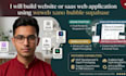build website or saas web application using weweb xano bubble supabase