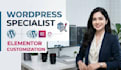 be your wordpress specialist for elementor customization wordpress website