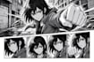 create black and white manga comic page artwork