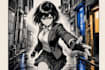 draw comic book page, manga comic illustration