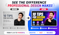 idesign professional youtube thumbnails and banners