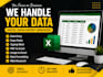 excel data entry, copy paste, and powerpoint presentation