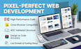 do frontend web development, HTML, CSS, javascript , PHP