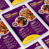 create a premium food menu restaurant menu and menu board