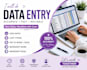 do accurate data entry, copy typing, excel and word tasks