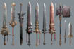 high quality weapon concept art for gaming and more