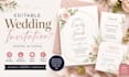design editable wedding invitation cards in canva