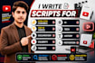 write viral youtube scripts